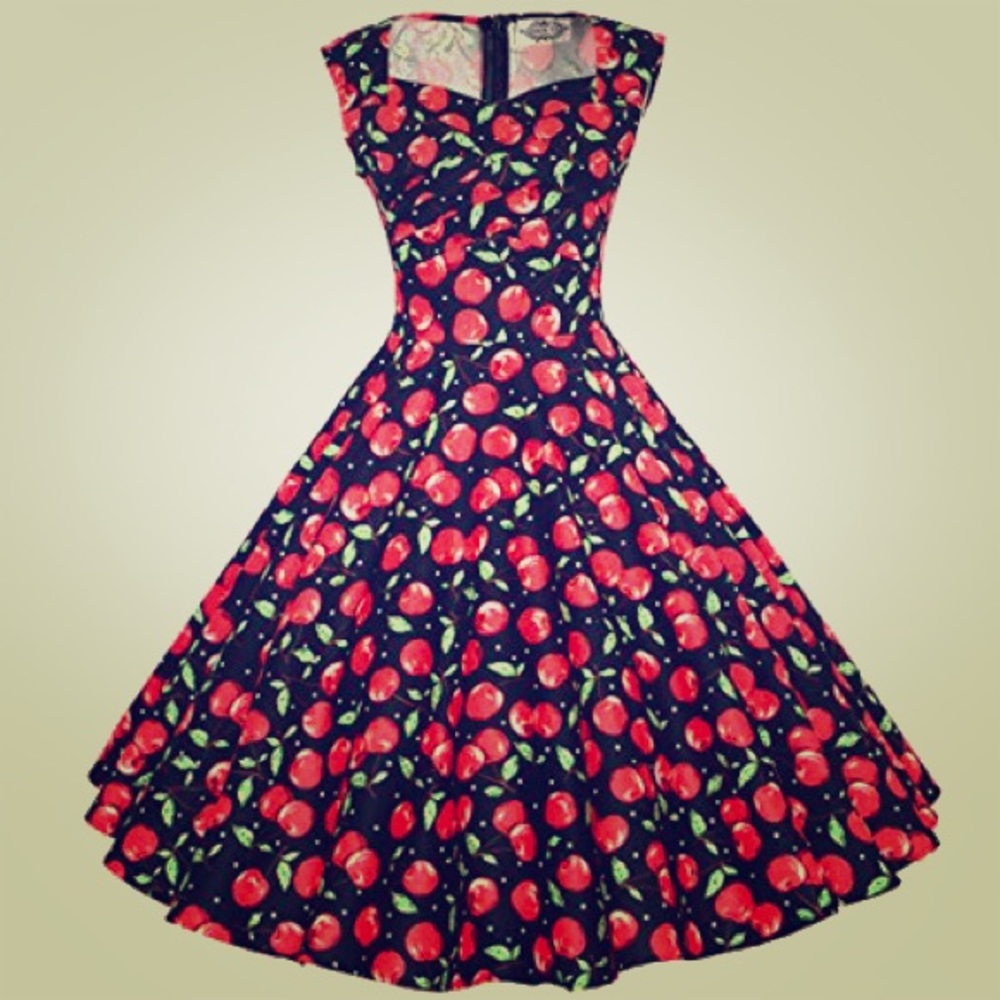 Cherry Pinup Swing Dress BNWT